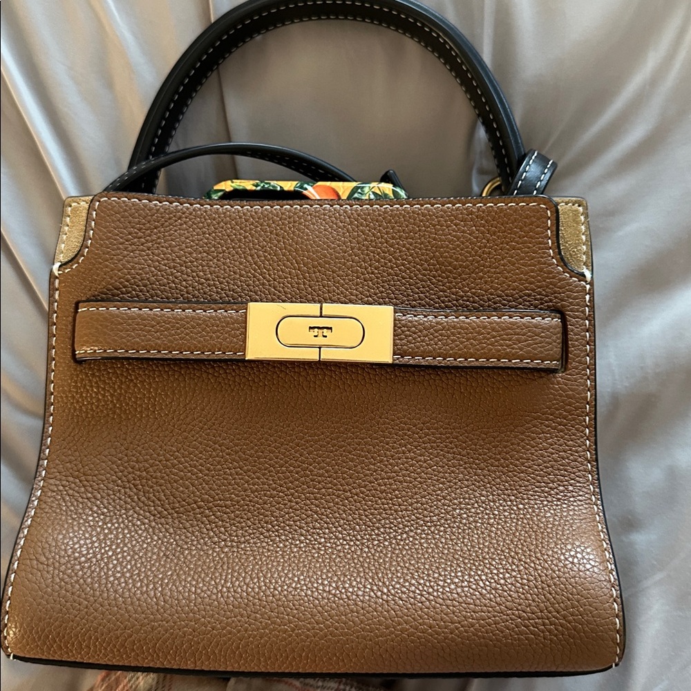 Tory Burch Tan and Black Small Crossbody Bag - Picture 16 of 16